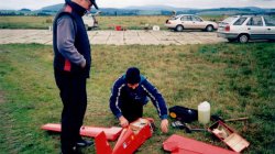 1999 - Petr Moravec a jeho Spirit po havárii